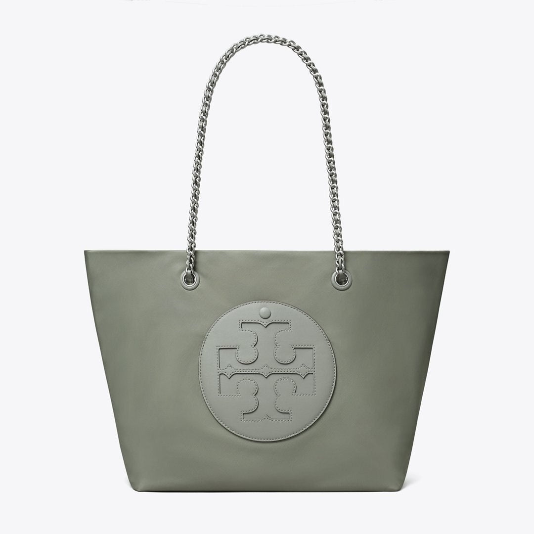 Tory Burch Ella Chain Tote Shale Rock