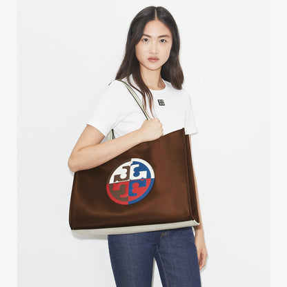 Tory Burch Ella Colorblock Tote Multi