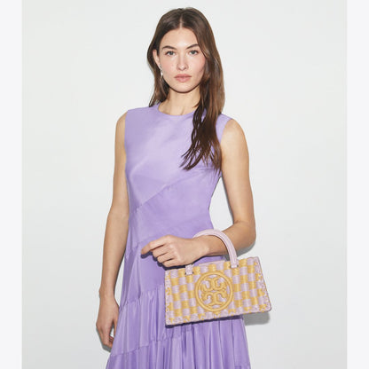 Tory Burch Ella Hand-Crocheted East-West Tote Pale Purple