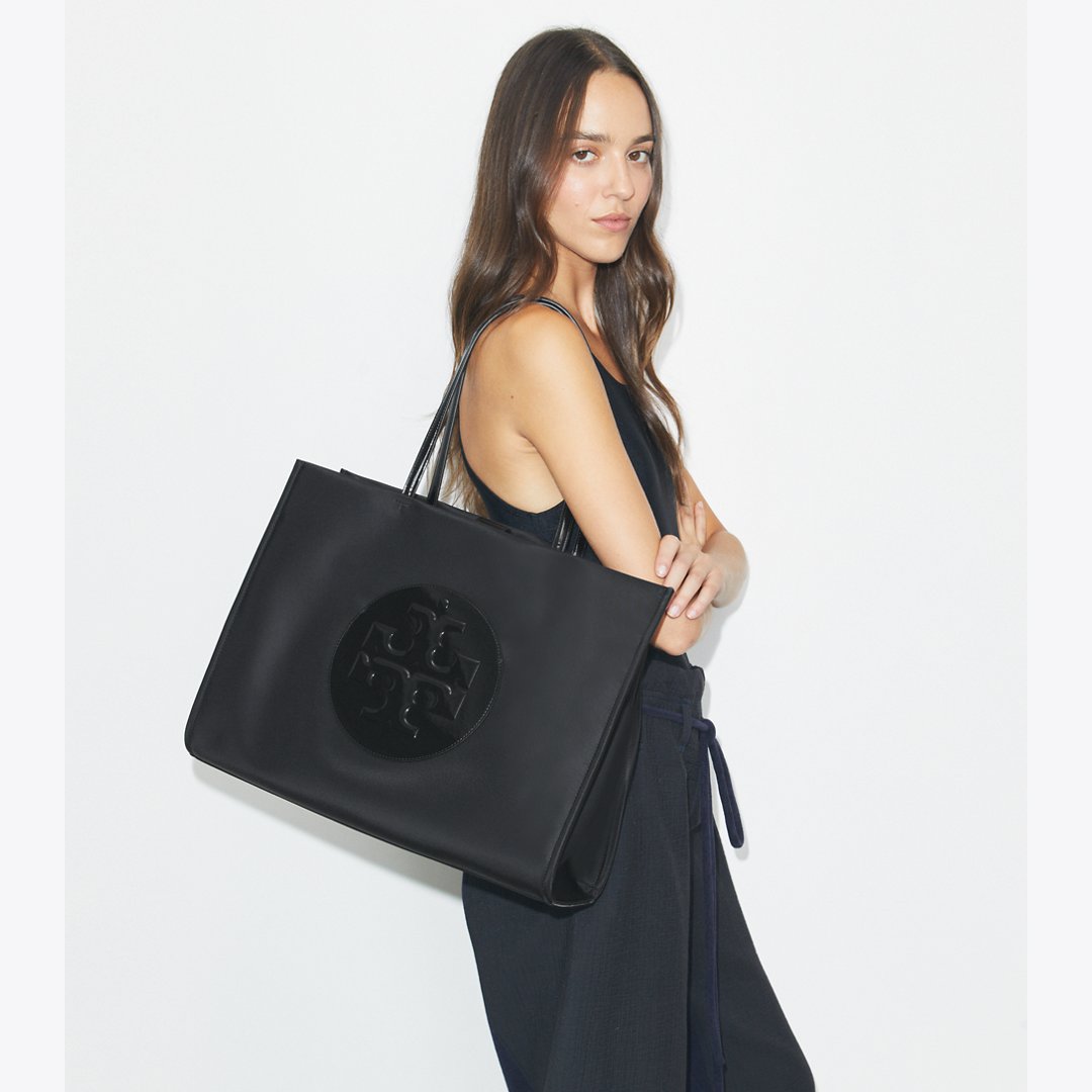 Tory Burch Ella Patent Tote Black