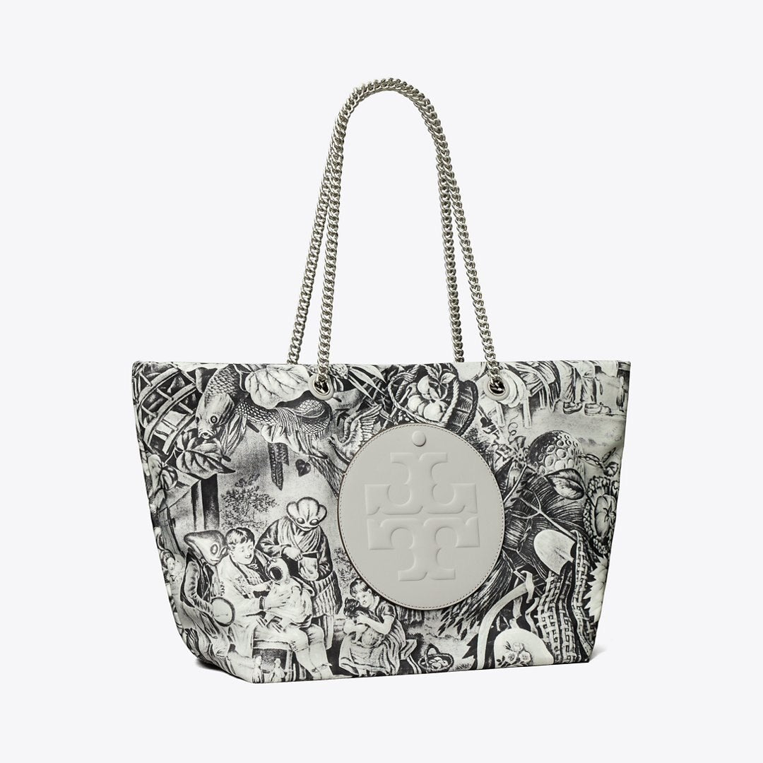 Tory Burch Ella Printed Chain Tote Alien Print