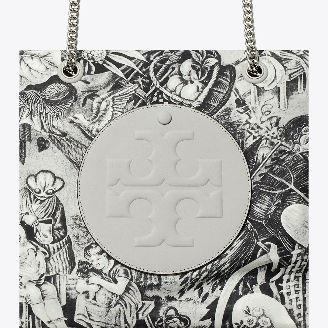 Tory Burch Ella Printed Chain Tote Alien Print