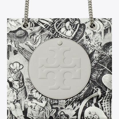 Tory Burch Ella Printed Chain Tote Alien Print