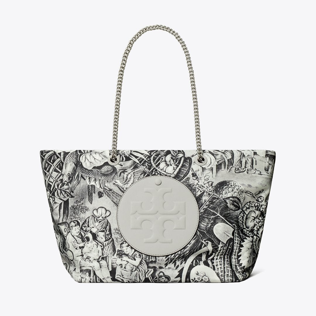 Tory Burch Ella Printed Chain Tote Alien Print