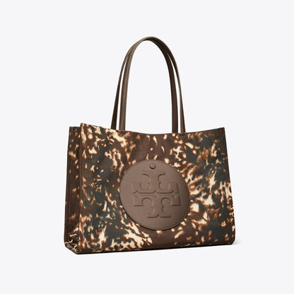Tory Burch Ella Printed Nylon Small Tote Fall Fawn