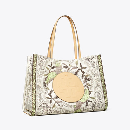 Tory Burch Ella Printed Tote Mint Cockatoo