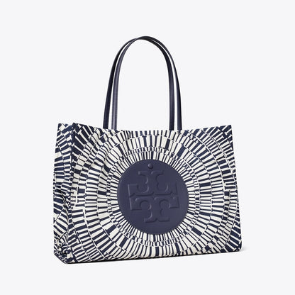 Tory Burch Ella Printed Tote Navy Circle