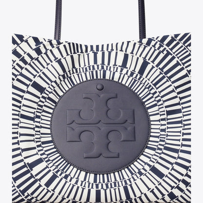 Tory Burch Ella Printed Tote Navy Circle