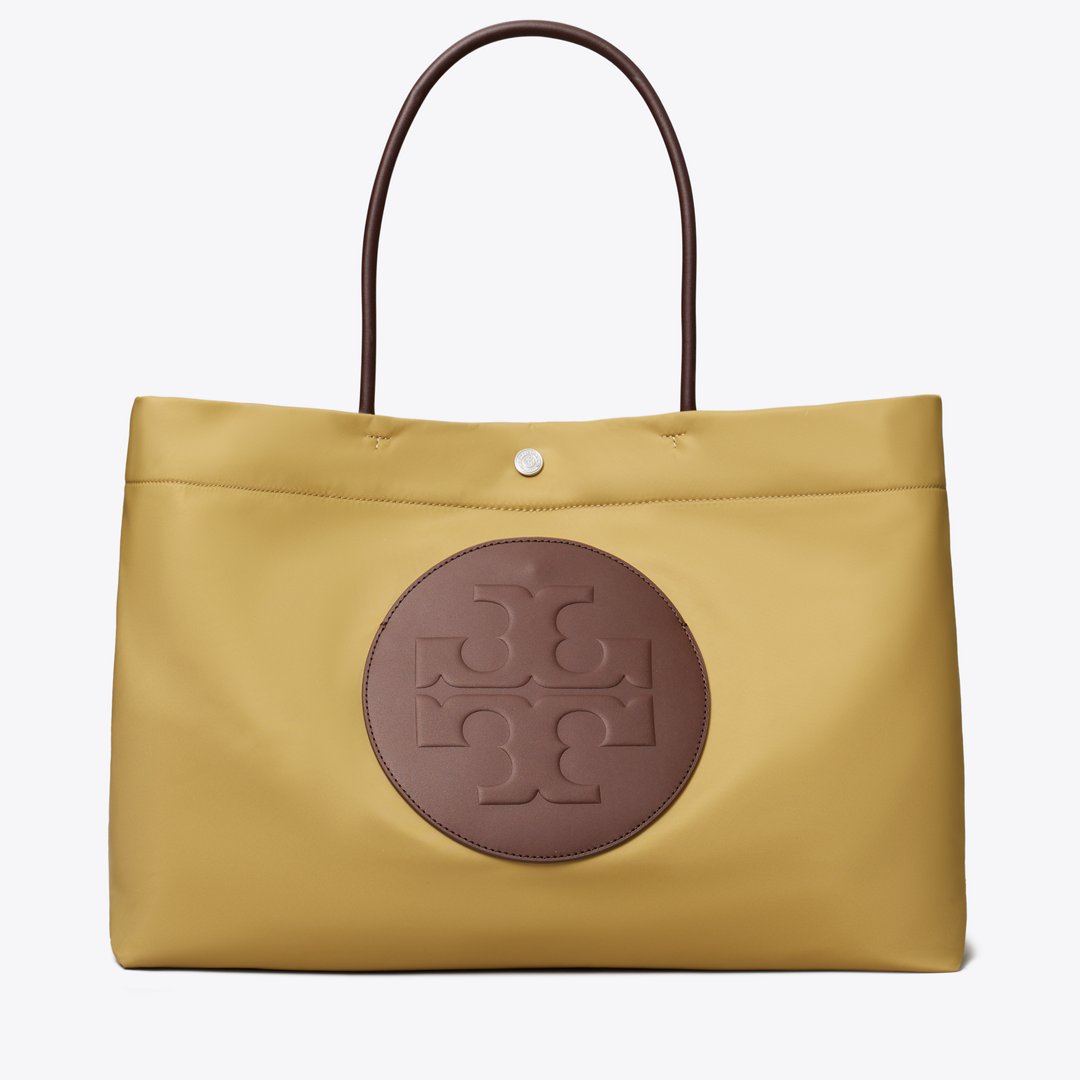 Tory Burch Ella Twist Reversible Tote Wheat