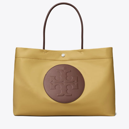 Tory Burch Ella Twist Reversible Tote Wheat