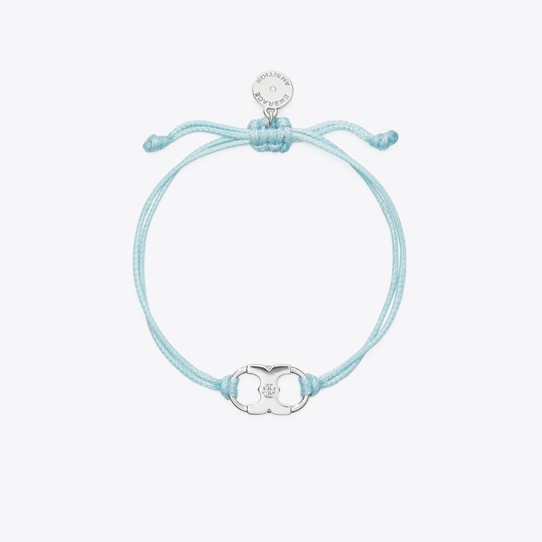 Tory Burch Embrace Ambition Bracelet Tory Silver / Light Blue