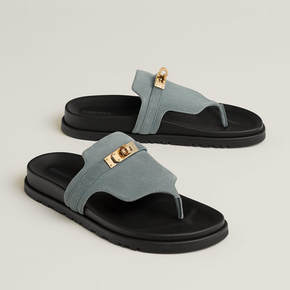  Hermes Empire Sandal Bleu Tonnerre