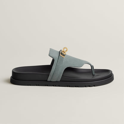  Hermes Empire Sandal Bleu Tonnerre
