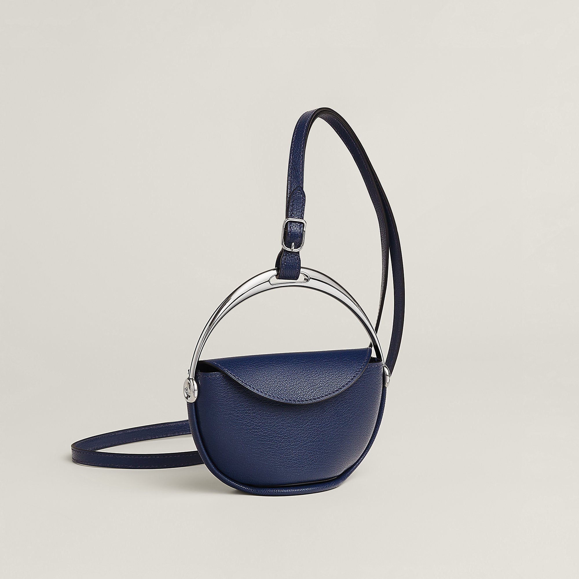  Hermes En Piste Clutch Bleu Saphir