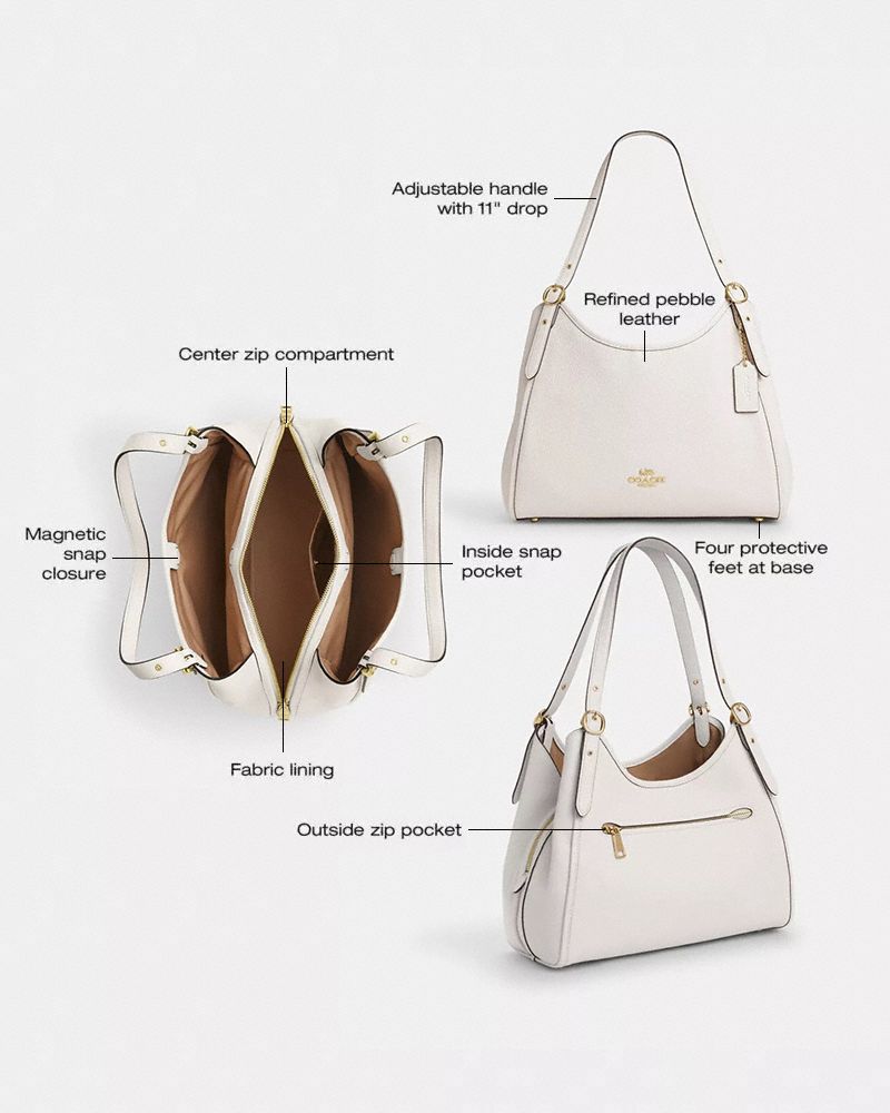 Coach Erin Shoulder Bag Gold/Chalk