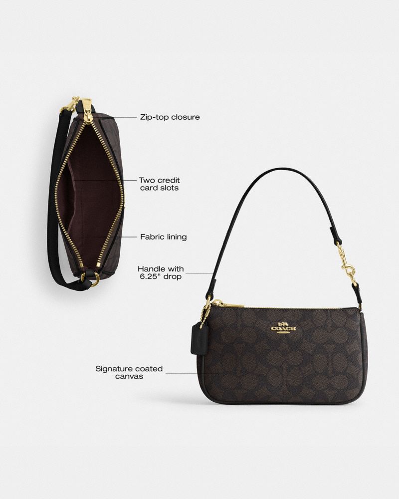 Coach Nolita 19 In Signature Canvas Gold Tan Brown