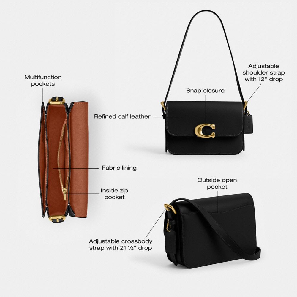 Coach Sage Shoulder Bag Brass Chalk