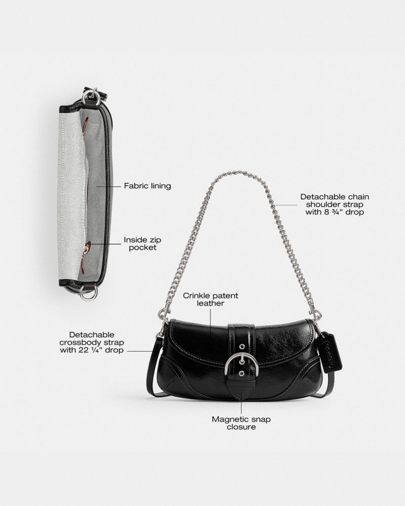 Coach Soho Bag 25 Silver Light Blue