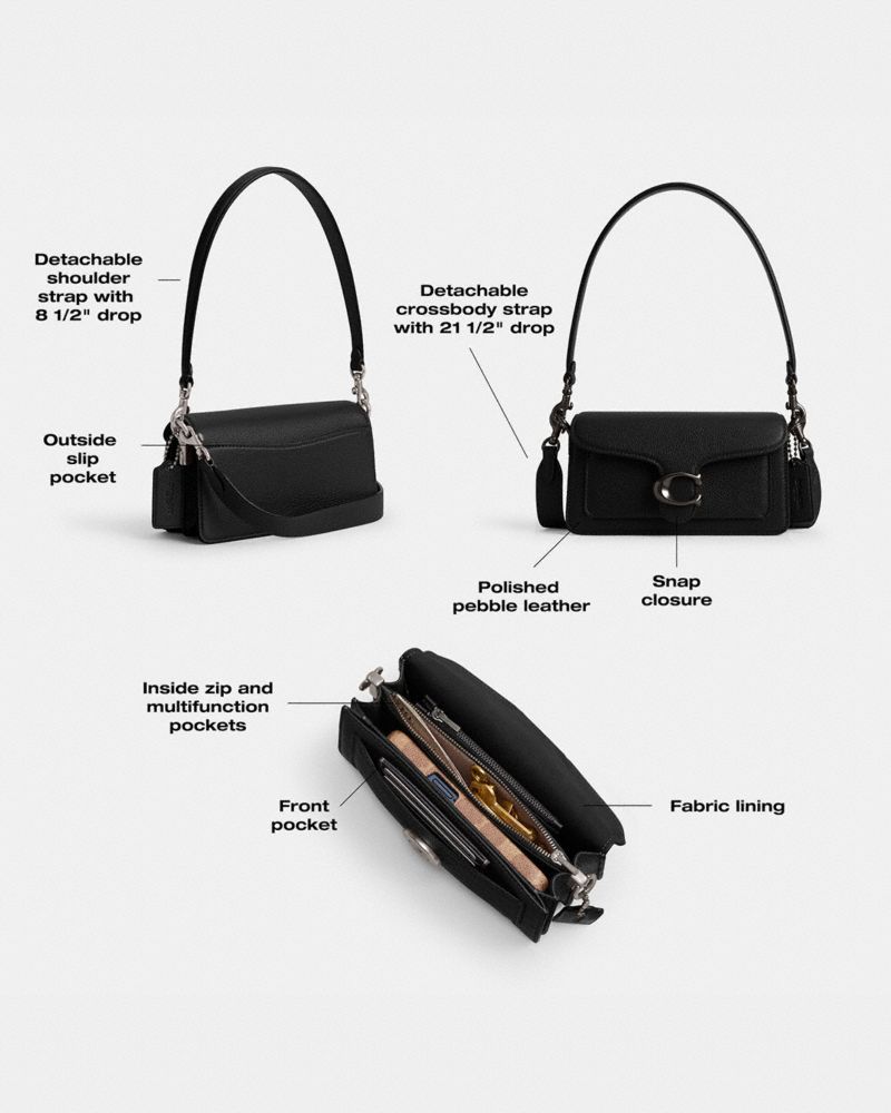 Coach Tabby Shoulder Bag 20 Brass Dark Stone