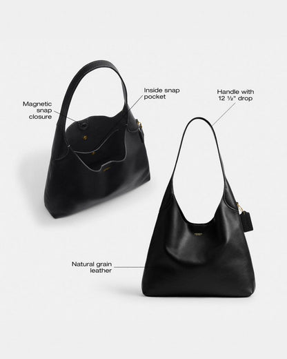 Coach Brooklyn Shoulder Bag 34 Brass Toffee