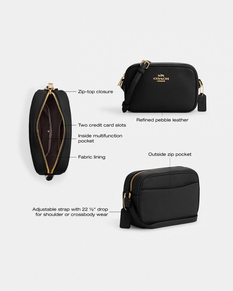 Coach Mini Jamie Camera Bag Gold Chalk