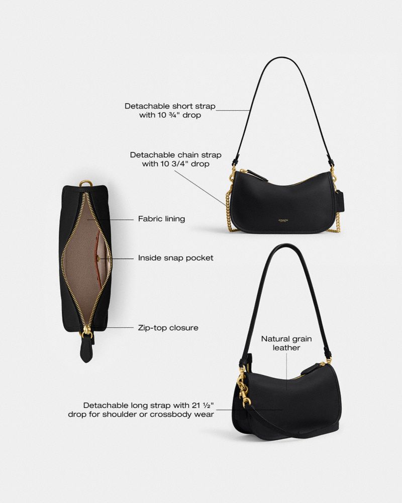 Coach Waverly Bag Brass Black