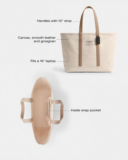 Coach Utility Tote Natural