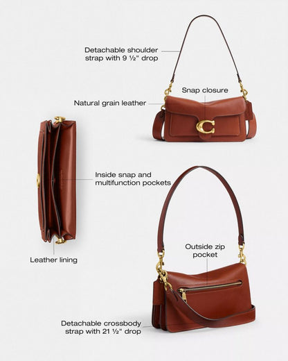 Coach Tabby Shoulder Bag 26 Brass Pecan