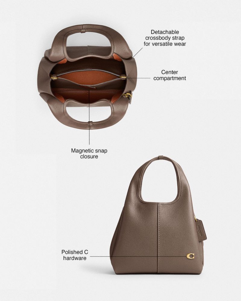 Coach Lana Shoulder Bag 23 Brass Dark Stone