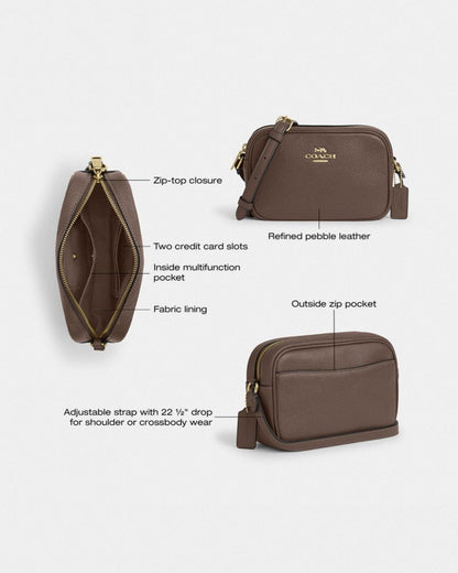 Coach Mini Jamie Camera Bag Gold Dark Stone