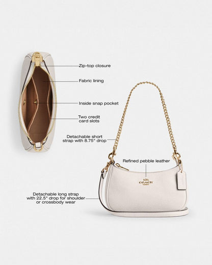 Coach Teri Mini Crossbody Bag Gold Chalk
