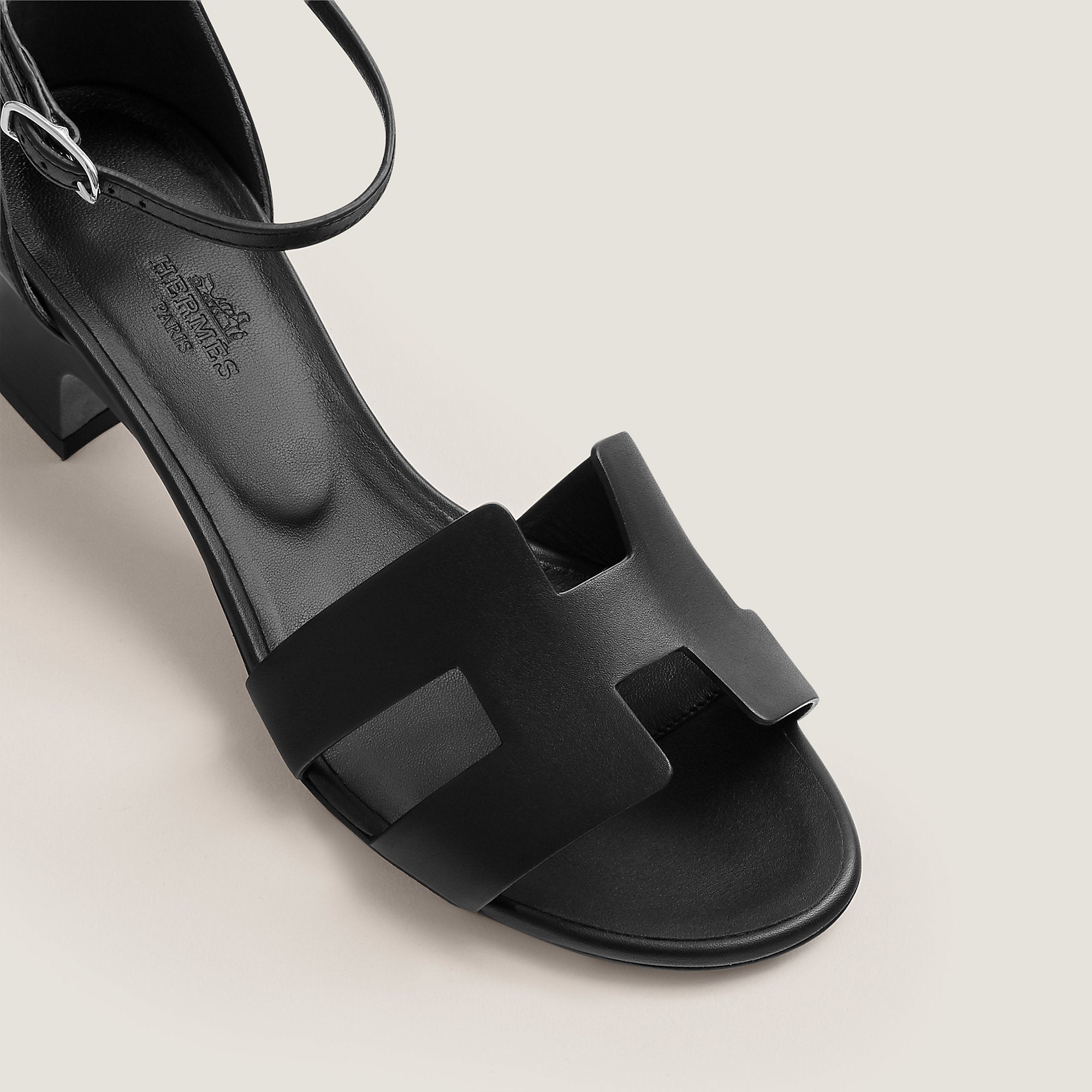  Hermes Encens 50 Sandal Noir