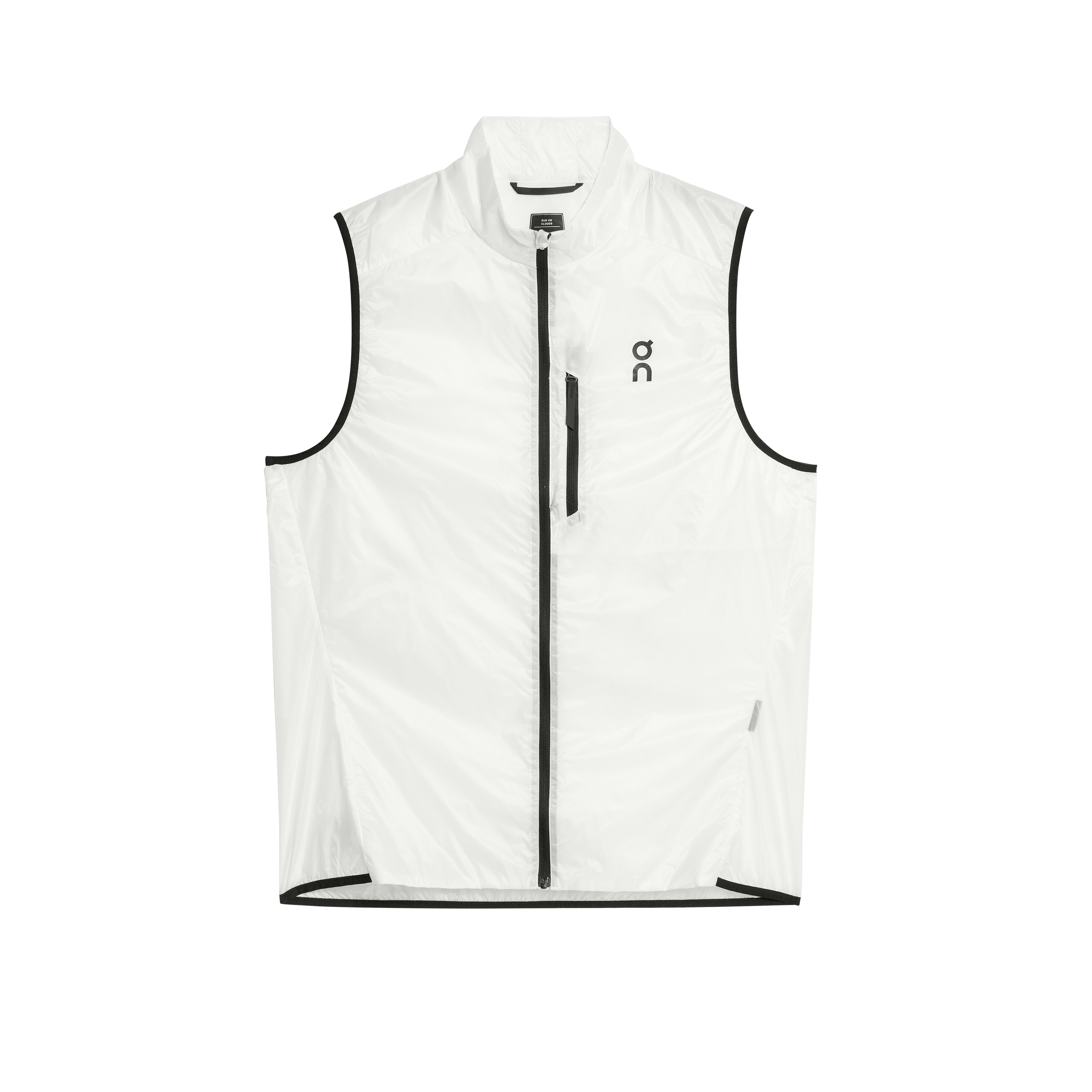 on weather vest White | Black