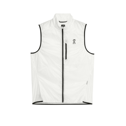 on weather vest White | Black