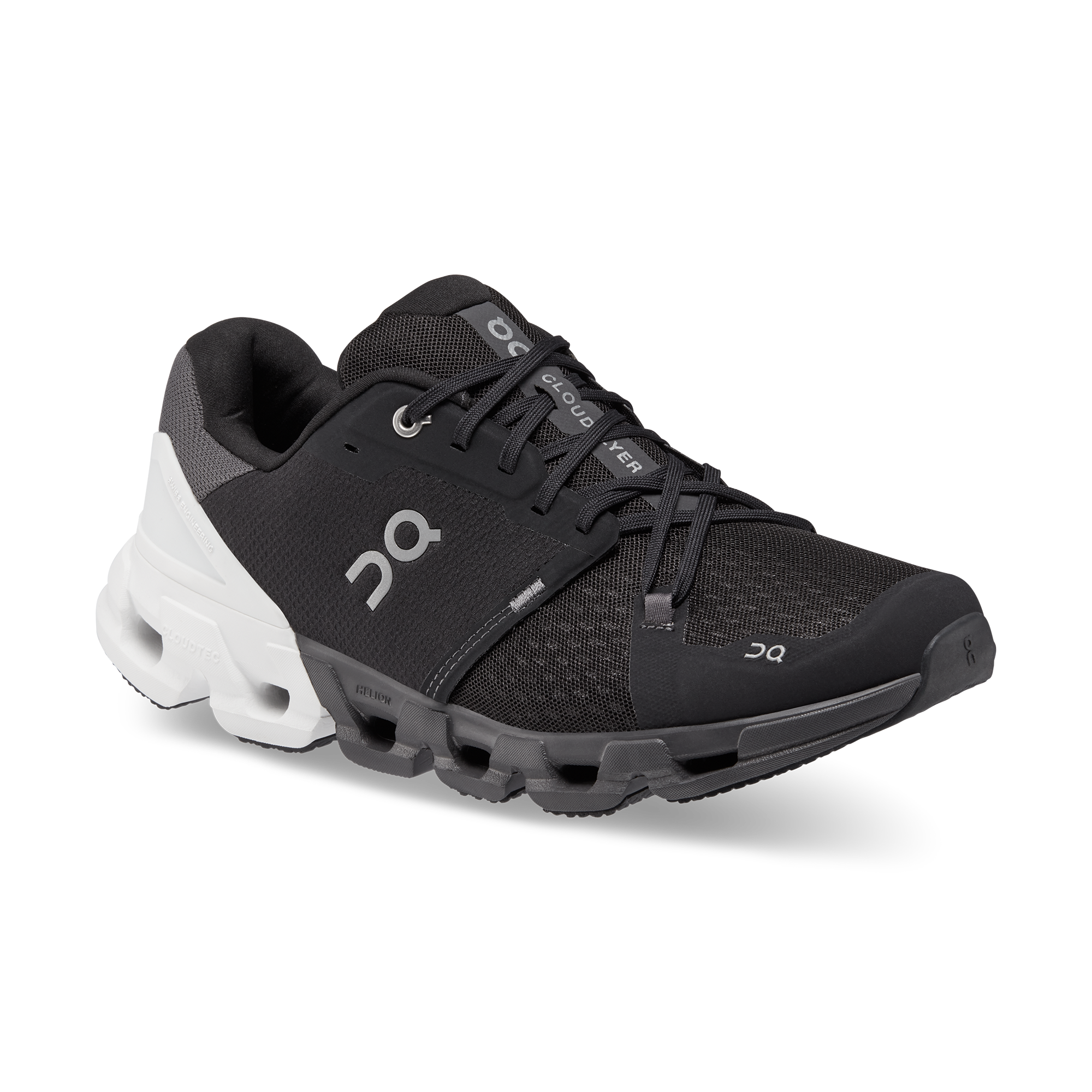 On Cloudflyer 4 Wide Black White (Women'S)