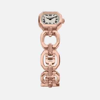 Fossil Harlow Women Quartz Rose Gold Dial Analog Stainless Steel Watch Es5484