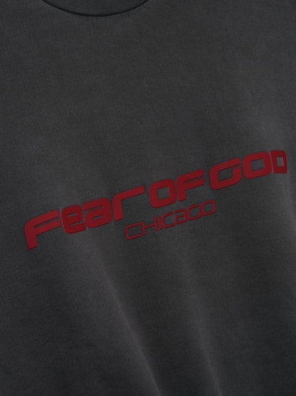 Essentials Chicago Heavy Fleece Cropped Sweatshirt Iron Grey