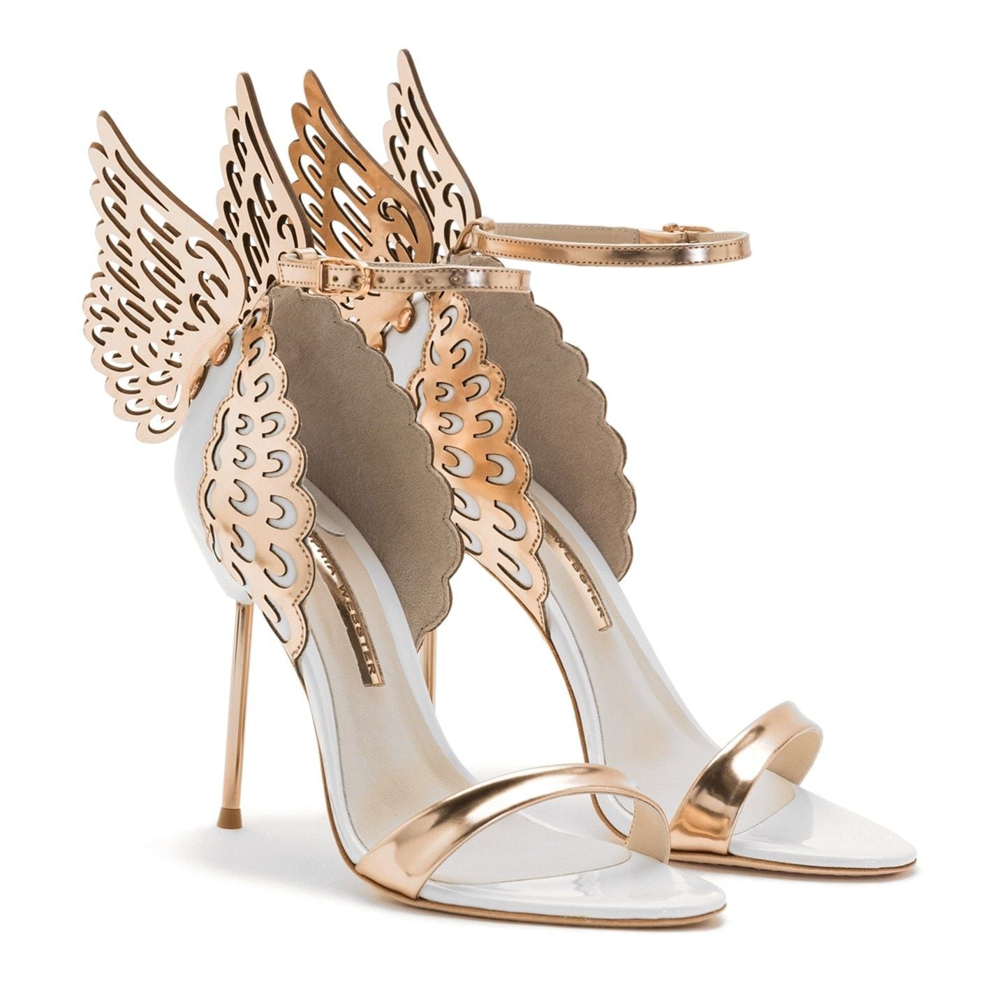  Evangeline Wing Heels White