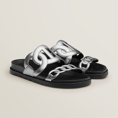  Hermes Extra Sandal Gris Argent