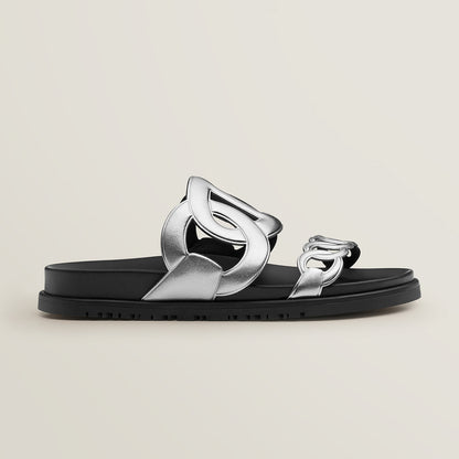  Hermes Extra Sandal Gris Argent