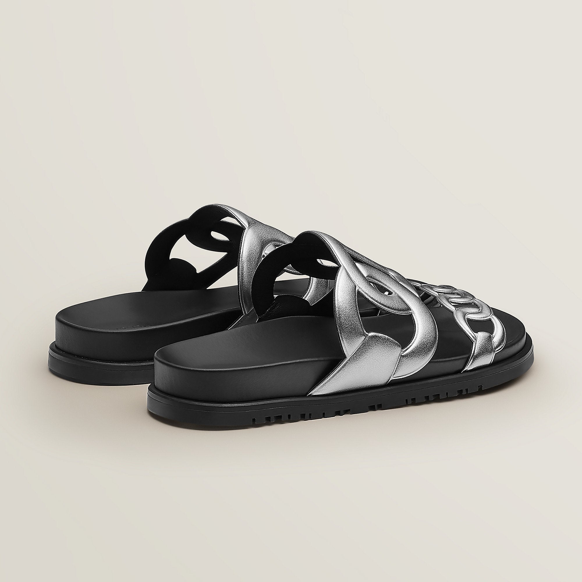  Hermes Extra Sandal Gris Argent