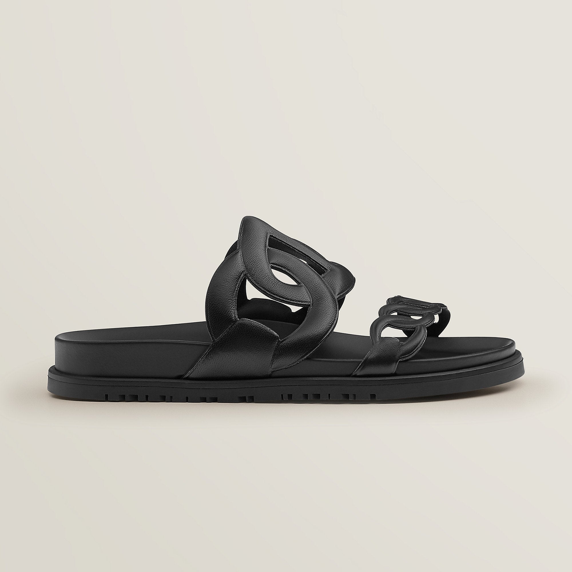  Hermes Extra Sandal Noir