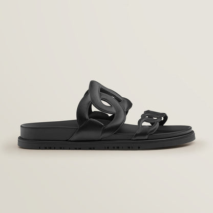  Hermes Extra Sandal Noir