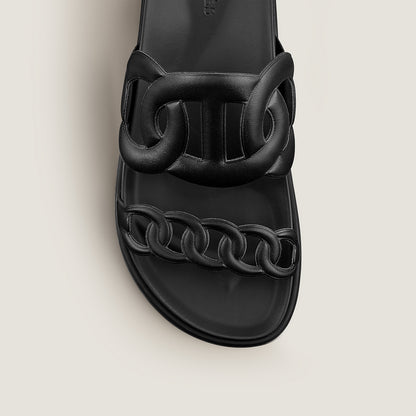  Hermes Extra Sandal Noir