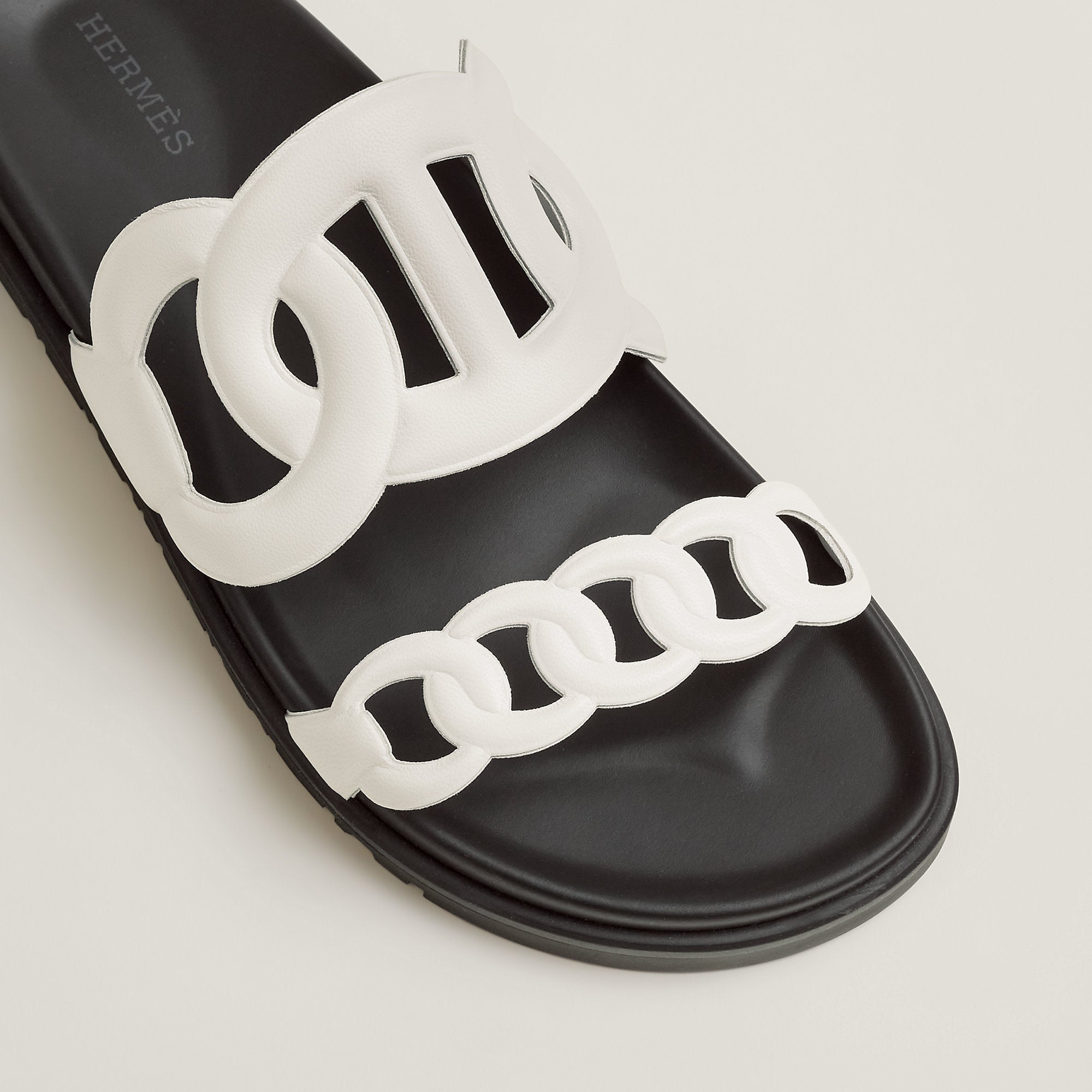  Hermes Extra Sandal Blanc
