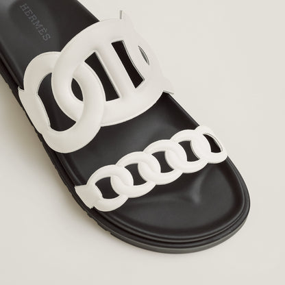  Hermes Extra Sandal Blanc
