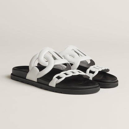  Hermes Extra Sandal Blanc
