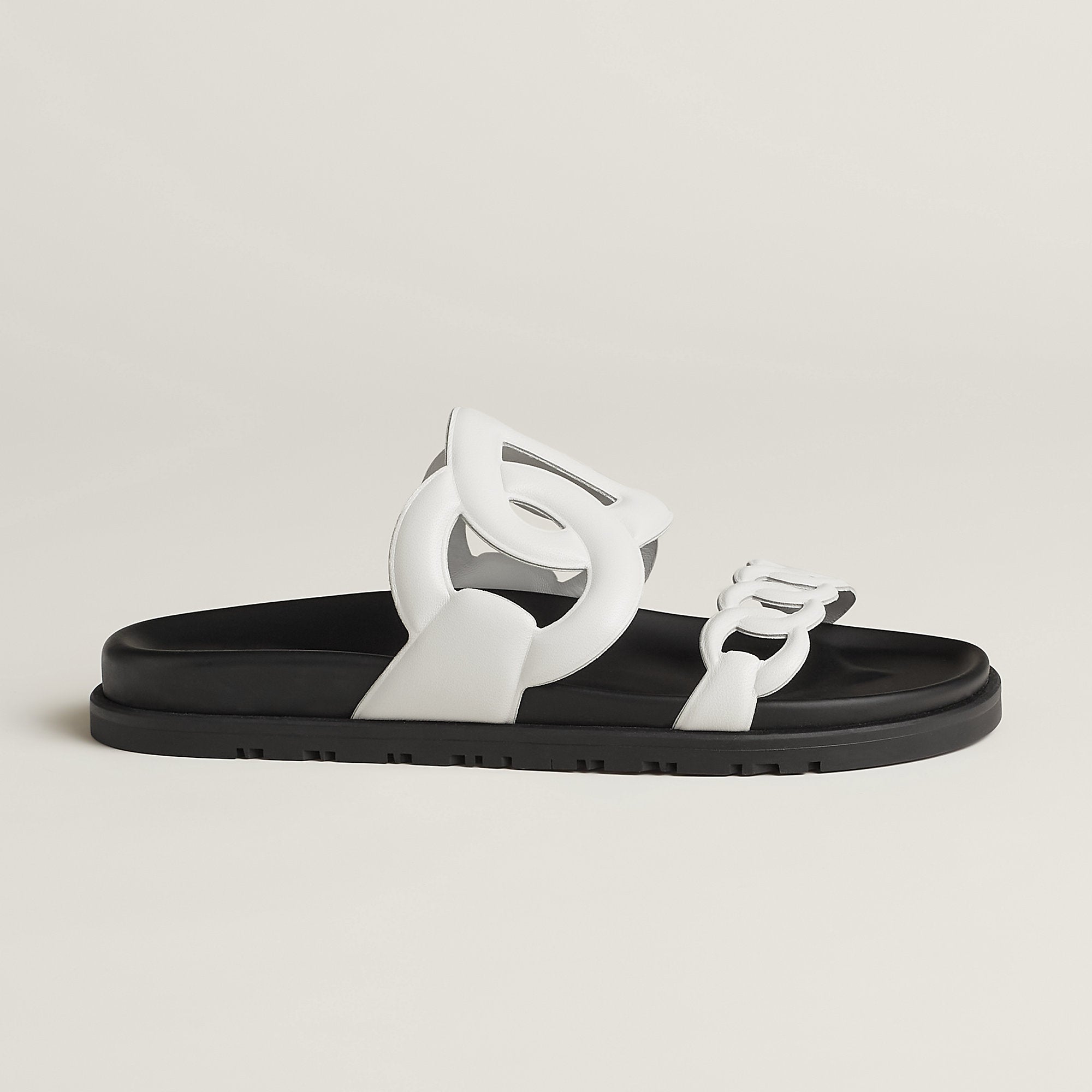  Hermes Extra Sandal Blanc