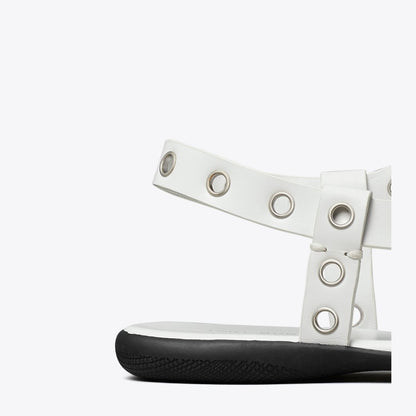 Tory Burch Eyelet Toe Ring Sandal CLOUD / SILVER