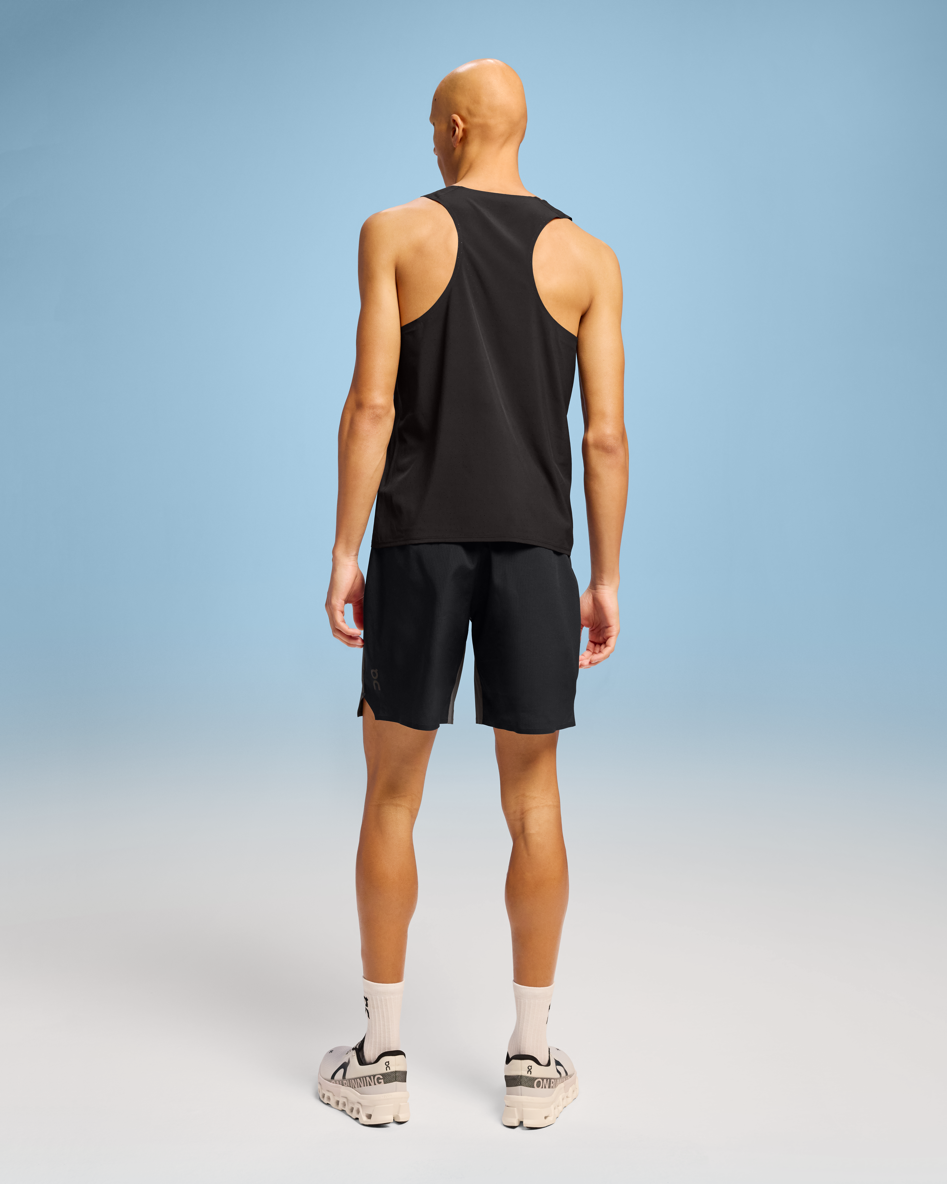 on lightweight shorts Lead | Black